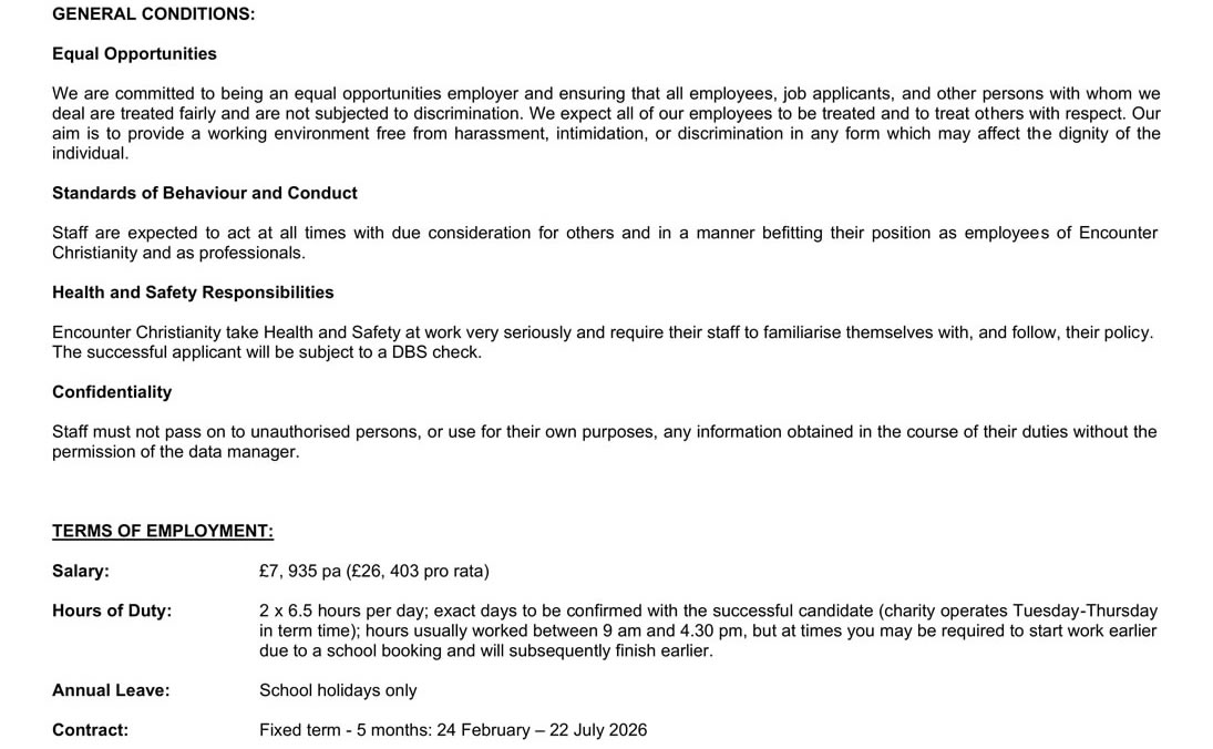 Classroom and Resourcing Assis