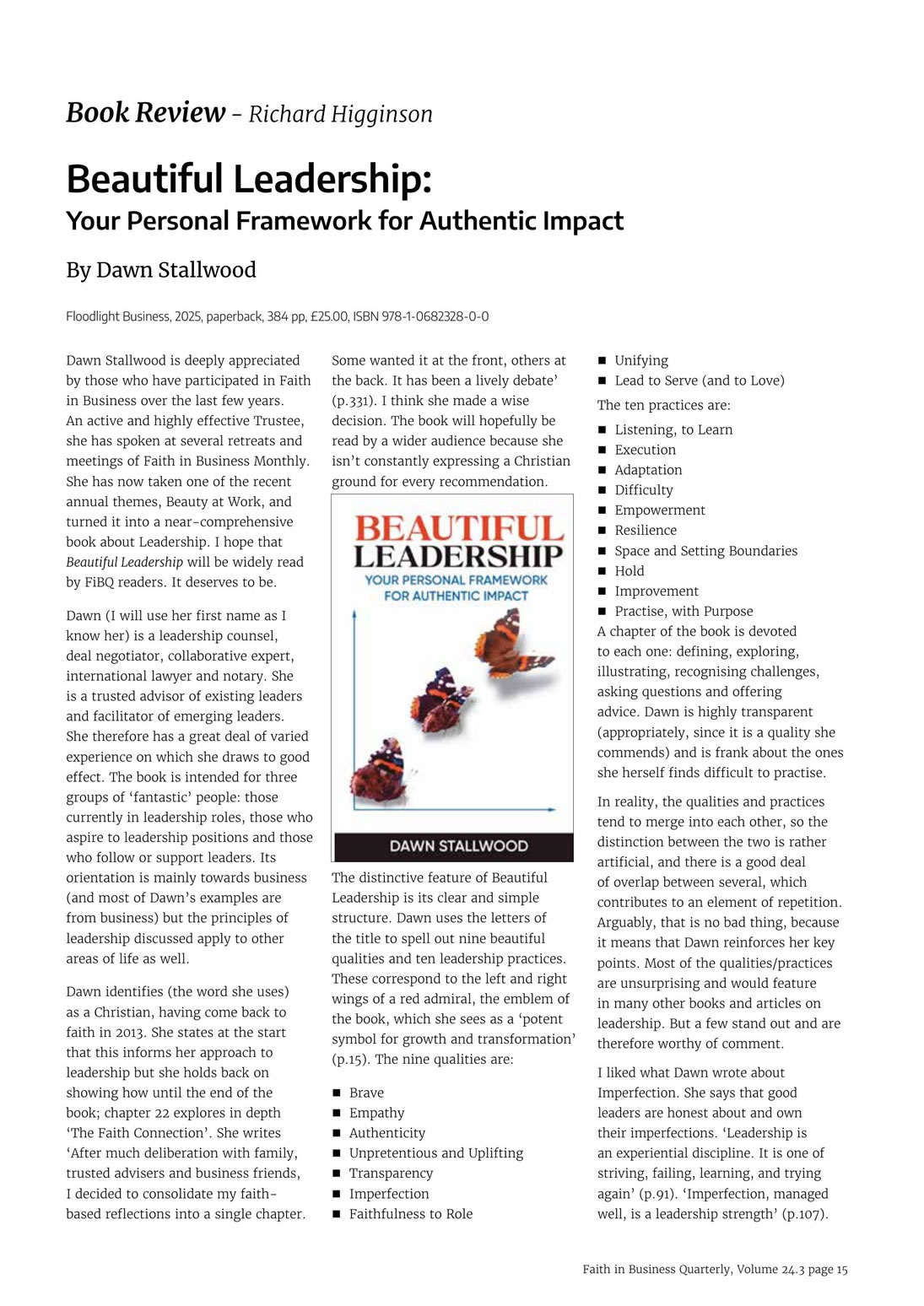 FiBQ 24.3 Higginson review of 