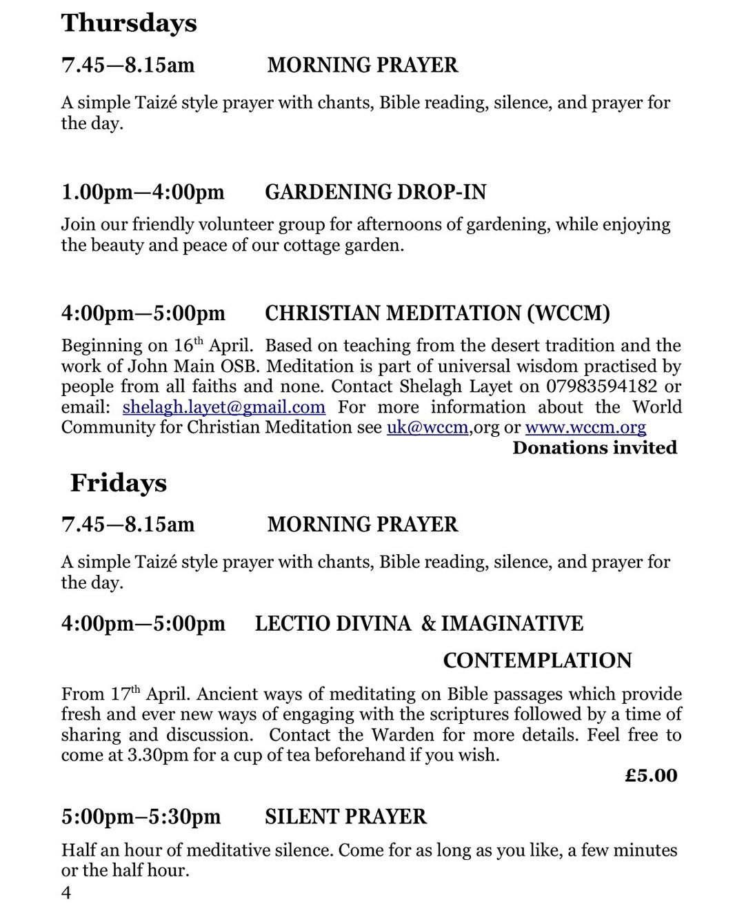 The Well Summer Programme 2026